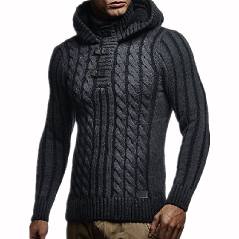 Abbigliamento uomo 2024 moda cappello con cappuccio in lana all'interno maglieria maglione uomo Fried Dough Twists all'esterno_voghion.com