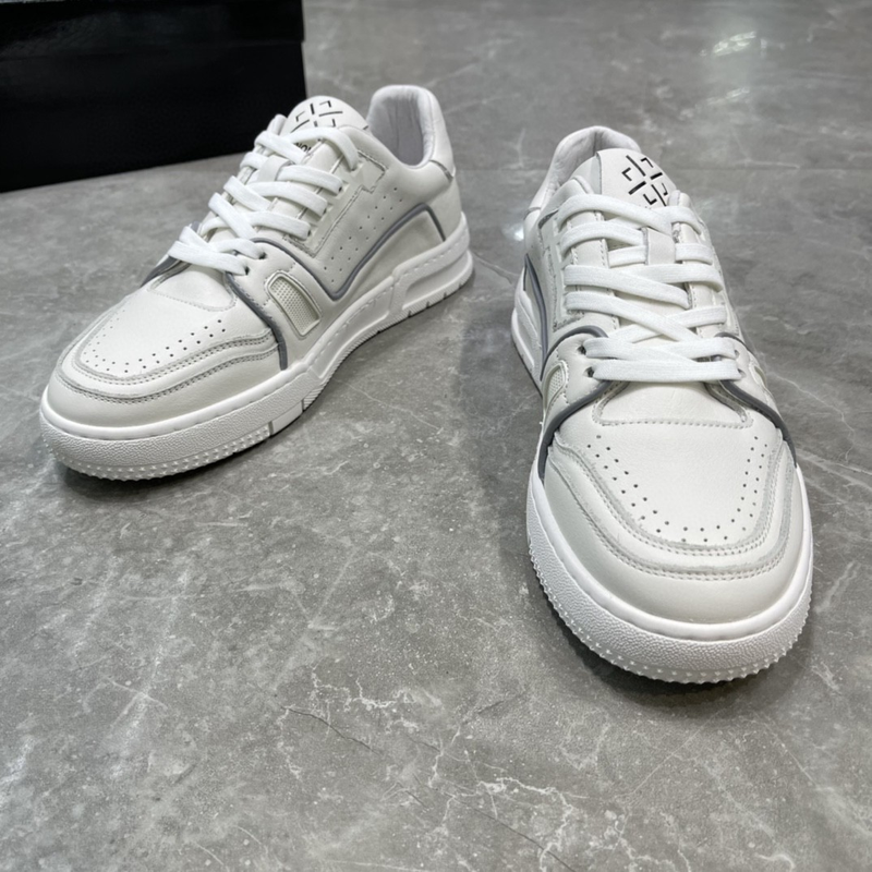 Origin genuine leather small white new product top layer cowhide panda board casual men's shoes_voghion.com