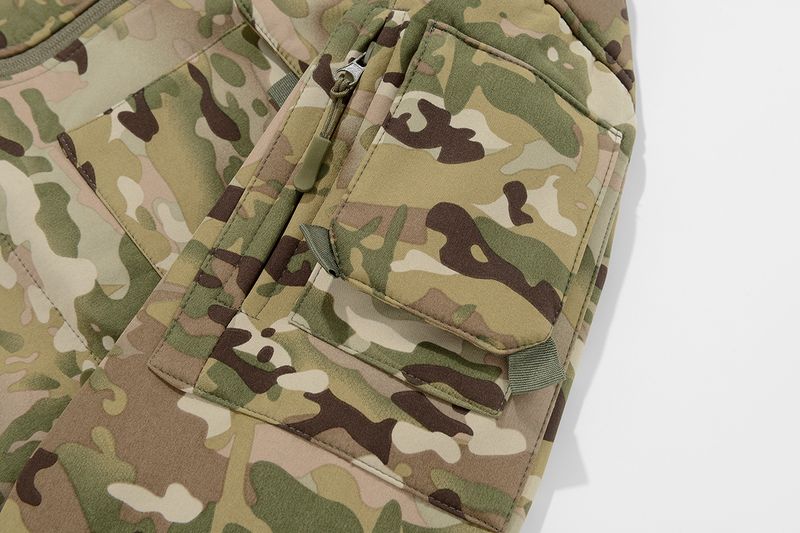 Men’s Softshell Jacket – Tactical Camo Windbreaker With Fleece Lining (S-3XL, 7 Colors)_voghion.com