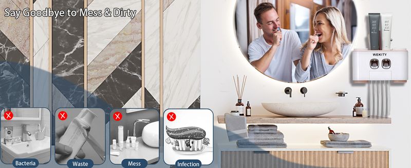 WEKITY Pro 5-Slot Wall Holder - Multifunctional Bathroom Organizer_voghion.com
