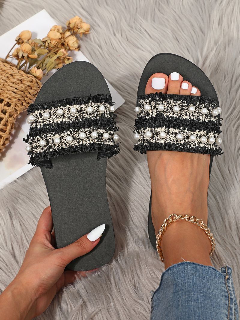 Scarpe da donna estive, sandali casual con fiocco, alla moda, antiscivolo, comode infradito, pantofole da donna, per esterni e interni_voghion.com