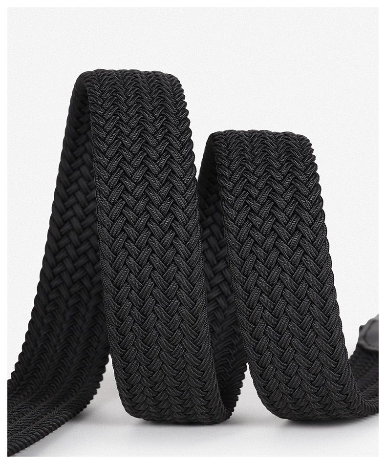 Neuer gestrickter Herren-Taillengürtel mit nicht durchdringender Nadelschnalle und elastischer Enge für den vielseitigen Freizeitgürtel aus Canvas für Damen_voghion.com