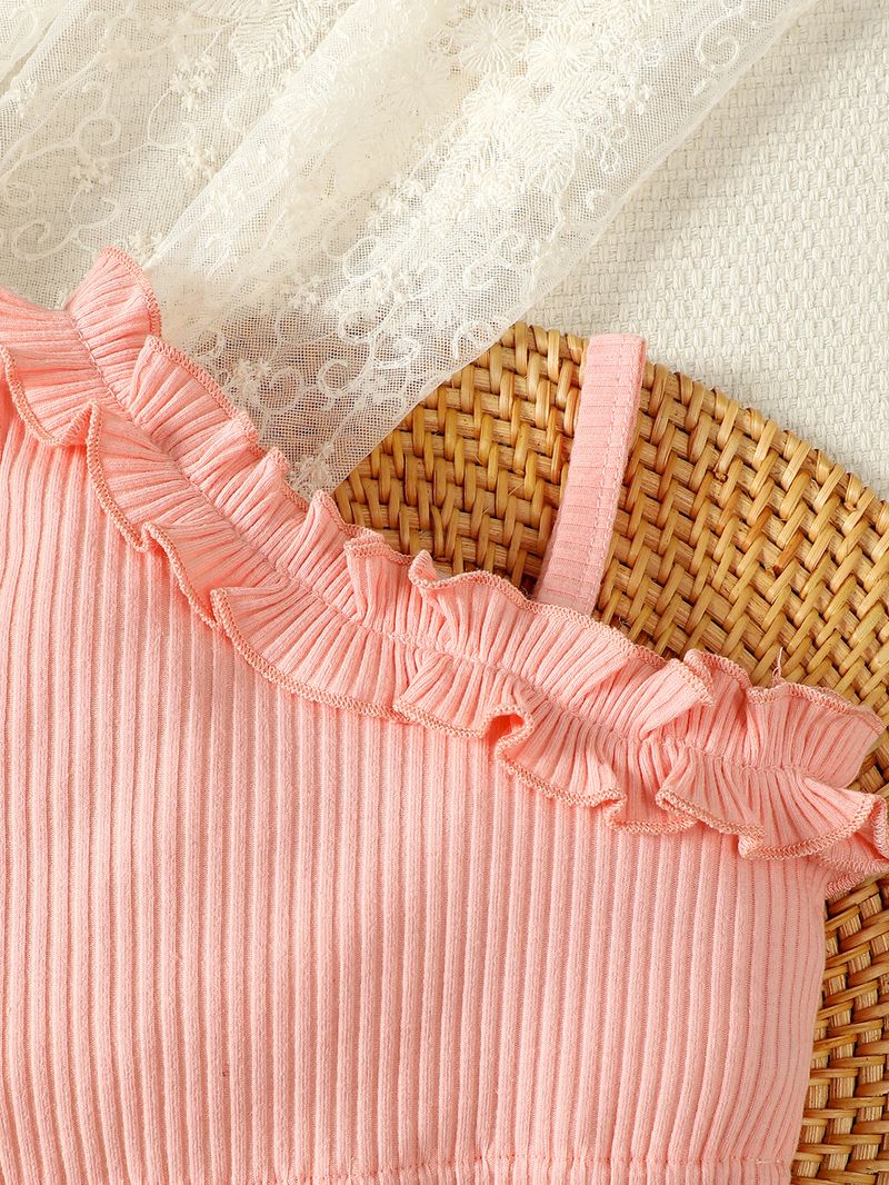 Abbigliamento per bambini - Fascia porta bebè estiva, top con fiocco stampato, pantaloncini e tuta alla moda_voghion.com