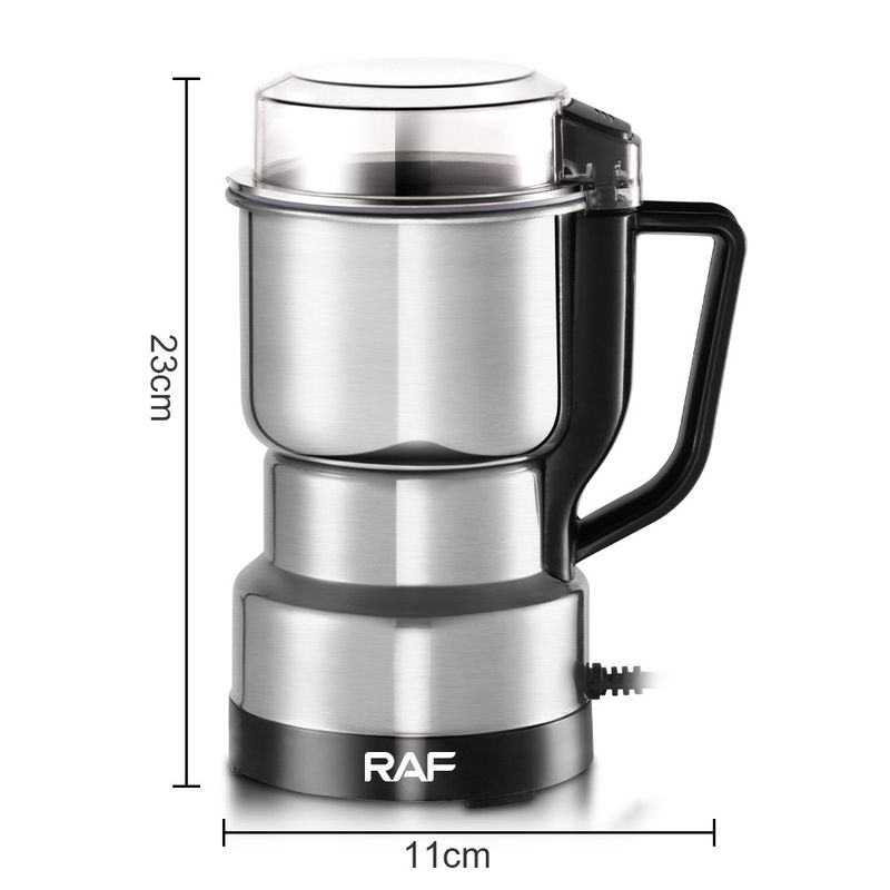 Industrielle Mini-Kaffeemühle – 300 W, elektrisches Mahlwerk aus Edelstahl, Pulsfunktion für Espresso, Filterkaffee und Cold Brew, Universal 110–240 V_voghion.com