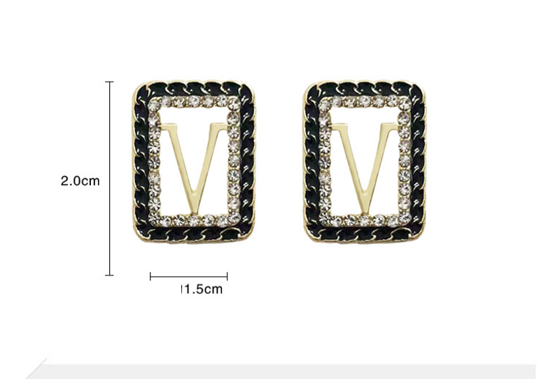 Damen Accessoires Dia Set Einfaches Temperament Design Sinn Trend Ohrringe_voghion.com