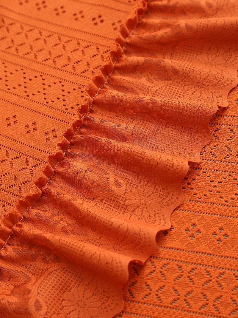 Polka Dot Lace Tablecloth – Stylish & Durable Polyester Table Cover With Anti-Slip Backing (140x100cm To 140x260cm, 5 Colors, Dustproof & Decorative)_voghion.com