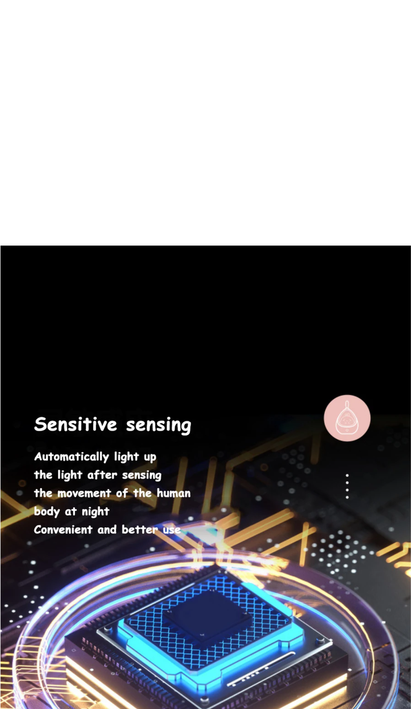 Cute Animal Night Light With Motion Sensor - USB Rechargeable LED Lamp For Kids Bedroom Wall_voghion.com