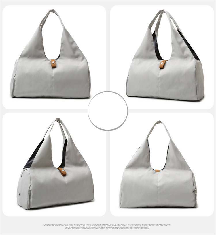 Separate Shoe Compartment Dry And Wet Separation For Yoga Mat Portable Multi-functional Gym Bag Sports Single-shoulder Bag Handbag_voghion.com