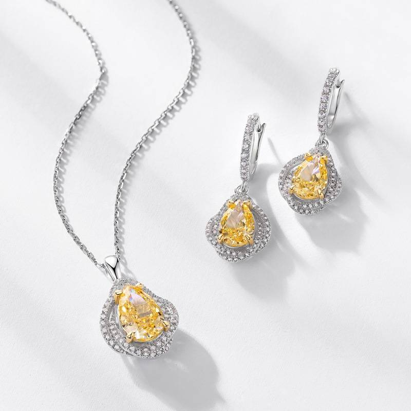 Willson Jewelry Neue Empfehlung S925 Sterling Silber Ohrringe Modetrend Gans Gelb Eisblume Schliff High Carbon Diamant Ohrhaken_voghion.com