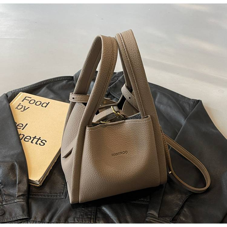 Zweiteilige, weiche Schultertasche mit Litschi-Muster für Mütter im Außenhandel. Neue, lässige, einfache, tragbare diagonale Tasche für das Leben._voghion.com