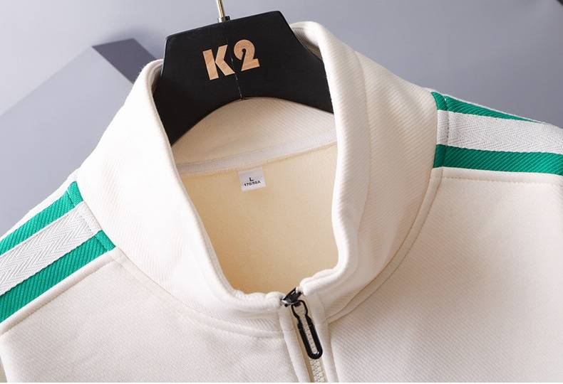 Conjunto deportivo de primavera y otoño para hombre, sudadera y pantalón de baloncesto, moderno y elegante, de dos piezas._voghion.com
