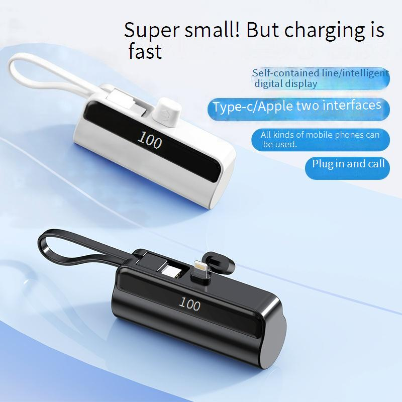 Mobilo tālruņu aksesuāri Jauns kapsulas mini portatīvais barošanas bloks Dāvanu mobilajam tālrunim Avārijas mobilais barošanas bloks_voghion.com