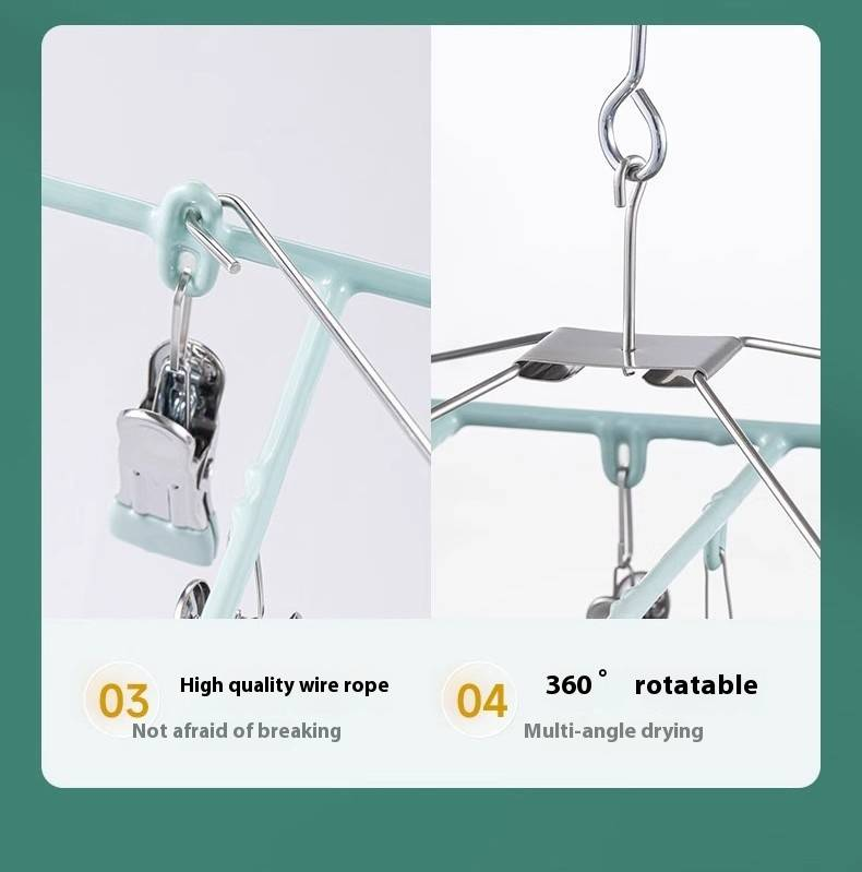 23-Pack Non-Slip Clothes Pins - Windproof Multi-Clip Hanger For Socks, Underwear & Small Laundry_voghion.com