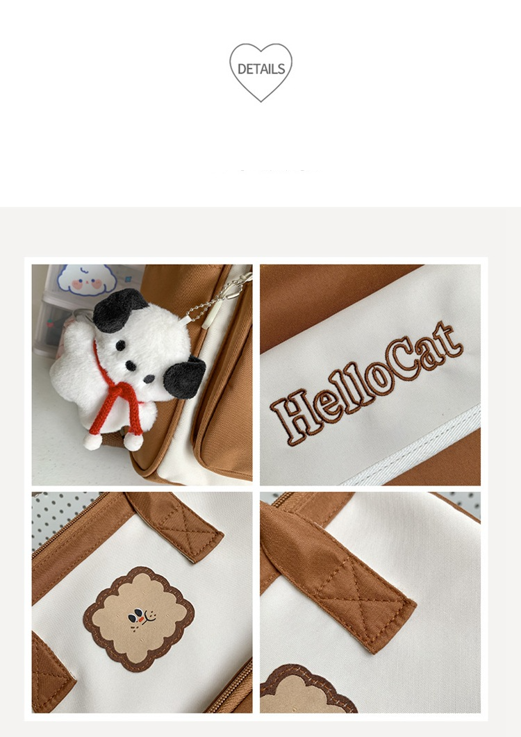 Kids Backpacks Women's Ins Trend Japanese Harajuku Style Personality Contrast Color Student Backpack Casual Simple Small Backpack_voghion.com