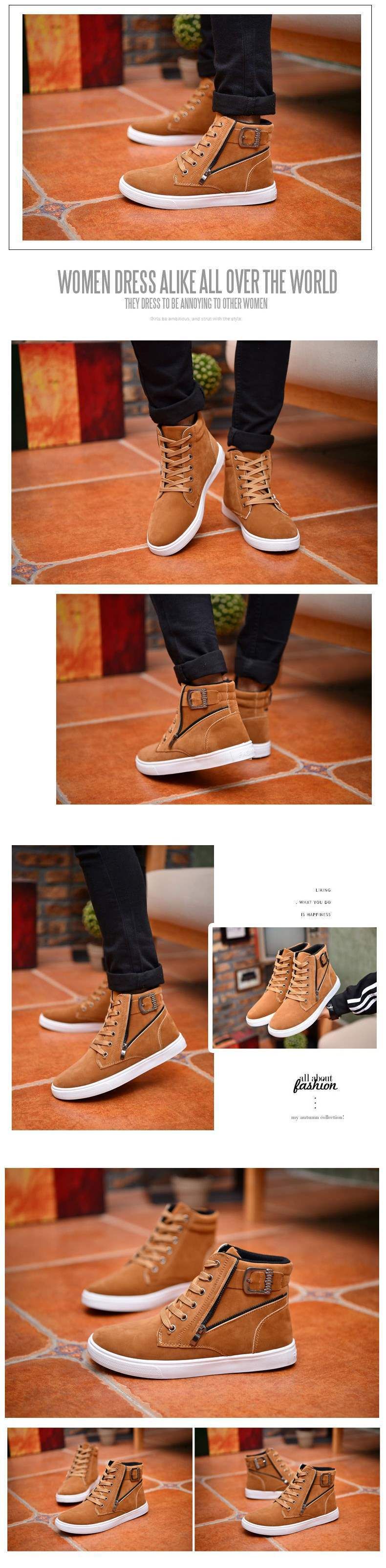 2025 Neue sportliche High-Top-Sneaker für Herren im Frühjahr/Herbst – Studentenstil, koreanisch inspiriert, trendige Canvas-Schuhe, flach, lässig, vielseitig_voghion.com