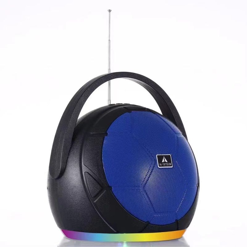 161SUN Bluetooth Højttaler Udendørs Bærbar Kugle Trådløs Lyd Solcelledrevet RGB Lys Radio_voghion.com