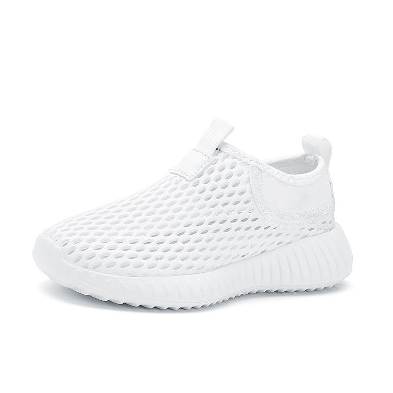 Scarpe sportive traforate da bambino, estive 2025, traspiranti, con un solo piede, in rete singola, per bambini_voghion.com