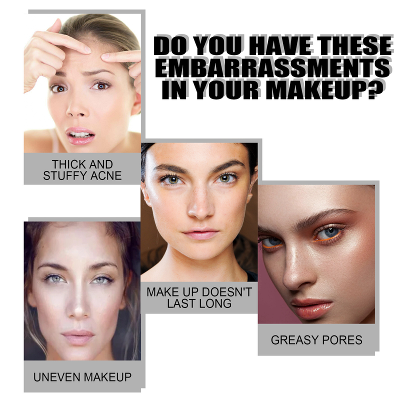 EELHOE set pour couvrir les défauts du visage Fond de teint maquillage naturel nude_voghion.com