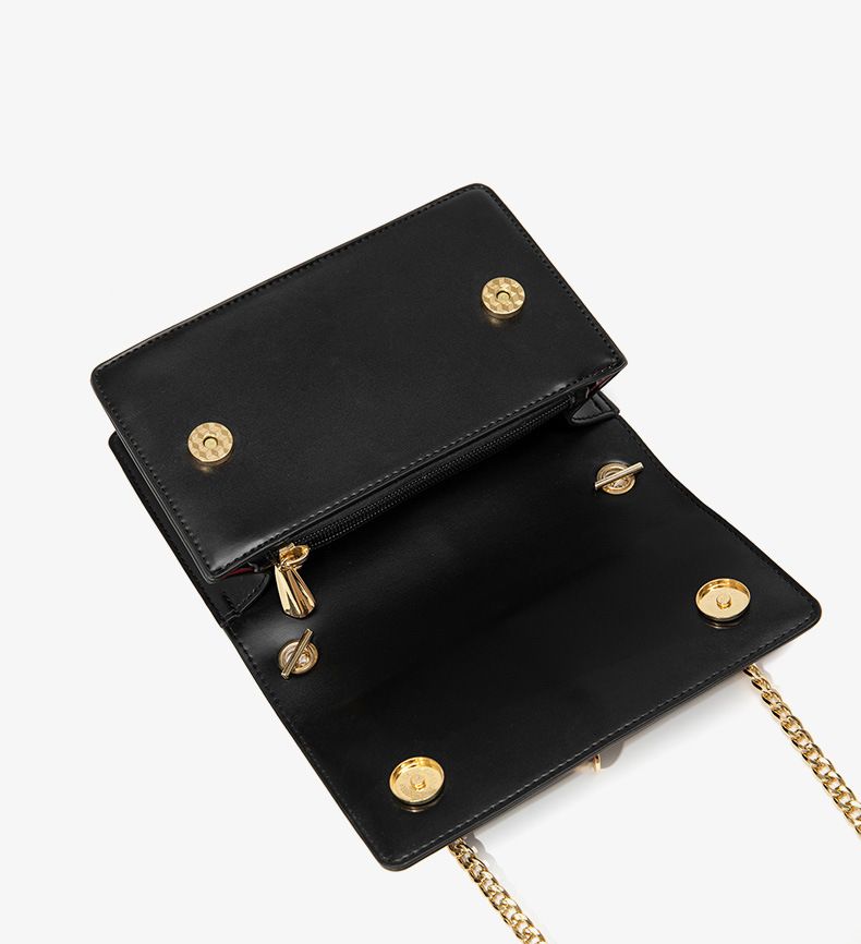High end small square with starry sky sequins crossbody versatile chain shoulder bag, new women's bag_voghion.com