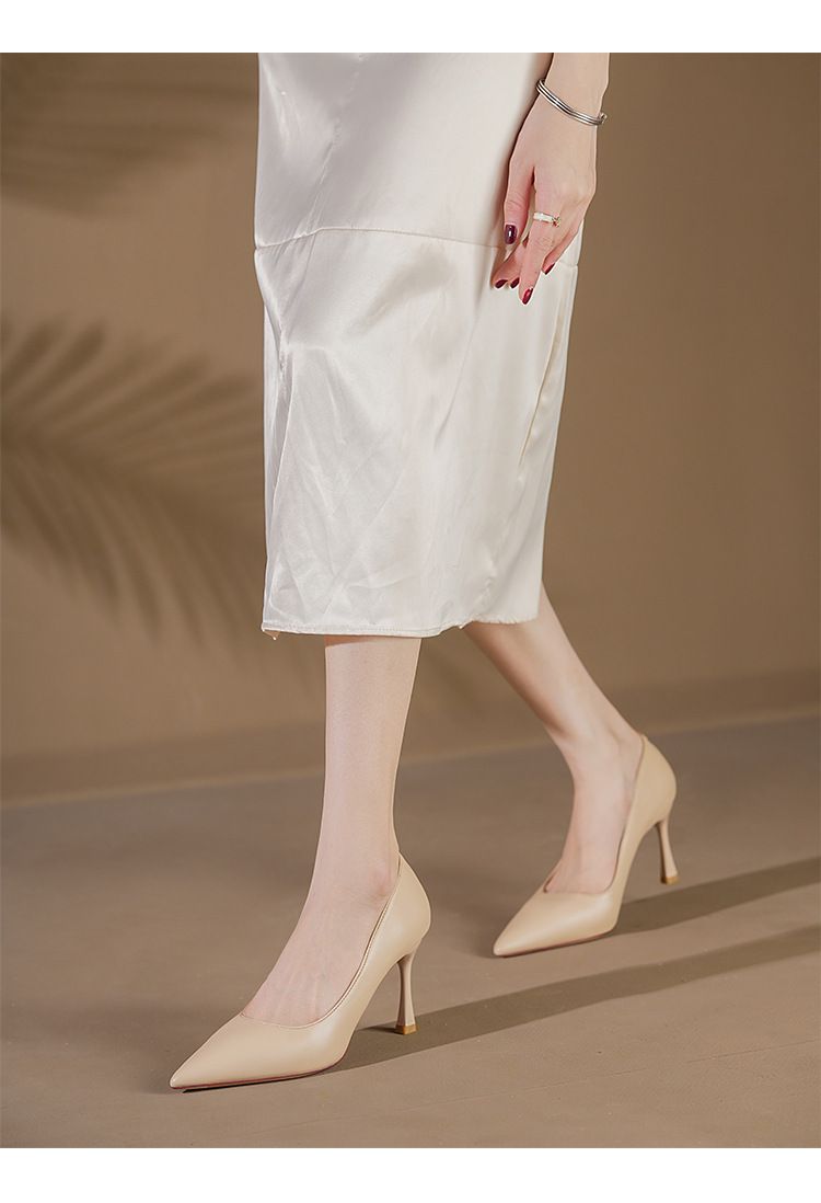 6682-A1 Neue, elegante, vielseitige und bequeme High Heels für Damen – ideal für den Alltag, mit goldfarbenem Rand und hohem Tragekomfort._voghion.com