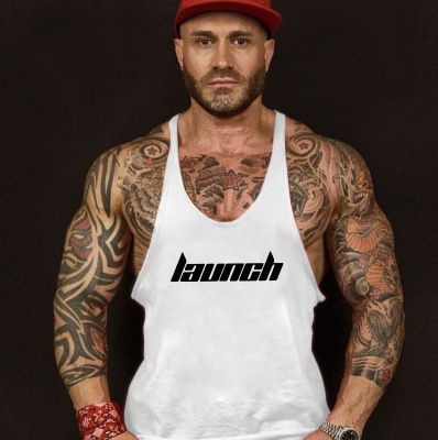 Chaleco deportivo de algodón estampado para correr, entrenamiento, informal, estilo Fitness Brothers_voghion.com
