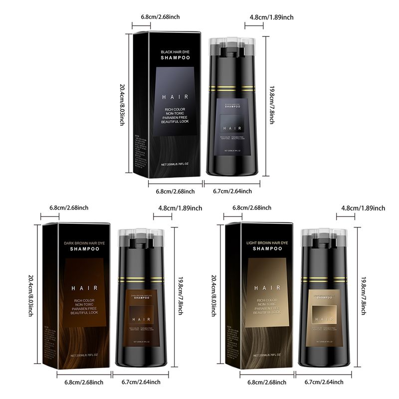 Shampoo Plant Extract DIY Gentle Easy Coloring Cleansing Nourishing Smooth Shiny Hair Care_voghion.com