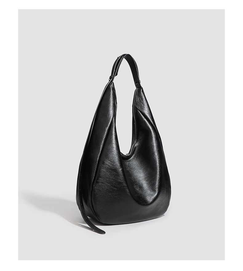 Borsa a tracolla versatile di alta gamma, leggera, lussuosa, semplice, in stile retrò, alla moda, da donna, da ascella, grande capacità, per pendolari._voghion.com