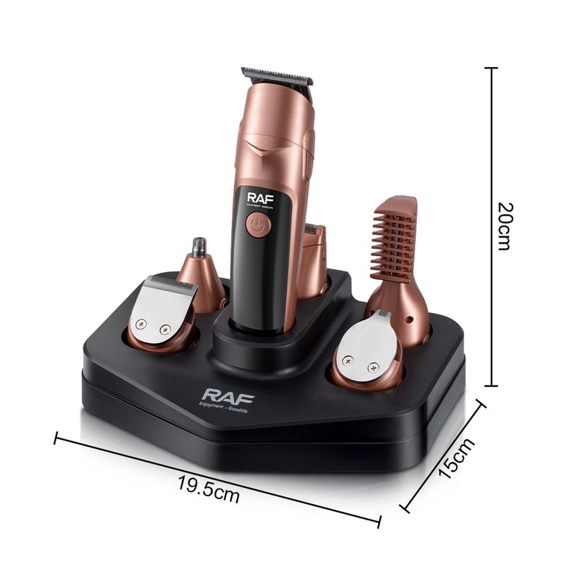 Set per capelli elettrico RAF multifunzione, tagliacapelli lavabile per tutto il corpo, tagliacapelli con olio, 19 in 1_voghion.com