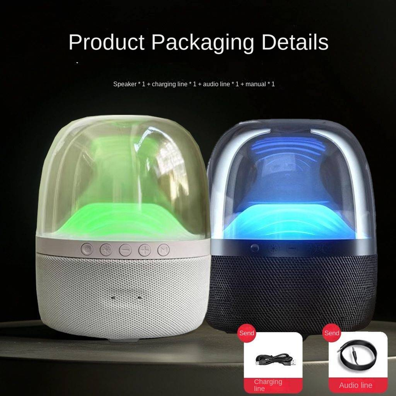 Alto-falante Bluetooth sem fio Harman Liuli de 3ª geração de última geração Subwoofer Crystal de 3ª geração Alto-falante de celebridade da Internet_voghion.com