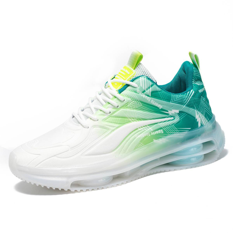 Zapatos de verano transpirables para hombre, nuevos zapatos deportivos casuales para correr para adolescentes con amortiguación de aire, zapatos para correr en blanco y negro_voghion.com