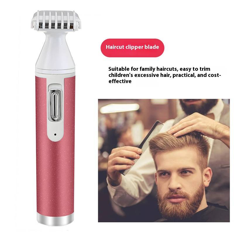 5-in-1 Elektrischer Haarschneider für Damen und Herren – Schmerzfreie Körperhaarentfernung für Gesicht, Achseln, Bikinizone, Nase und Augenbrauen – Über USB wiederaufladbar und wasserdicht_voghion.com