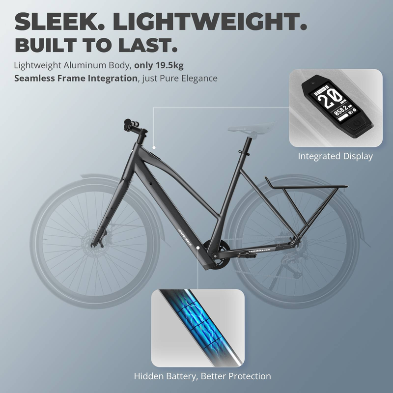 Fafrees F700W Electric Bike, 250W Motor, 36V 10Ah Battery, 9-speed_voghion.com