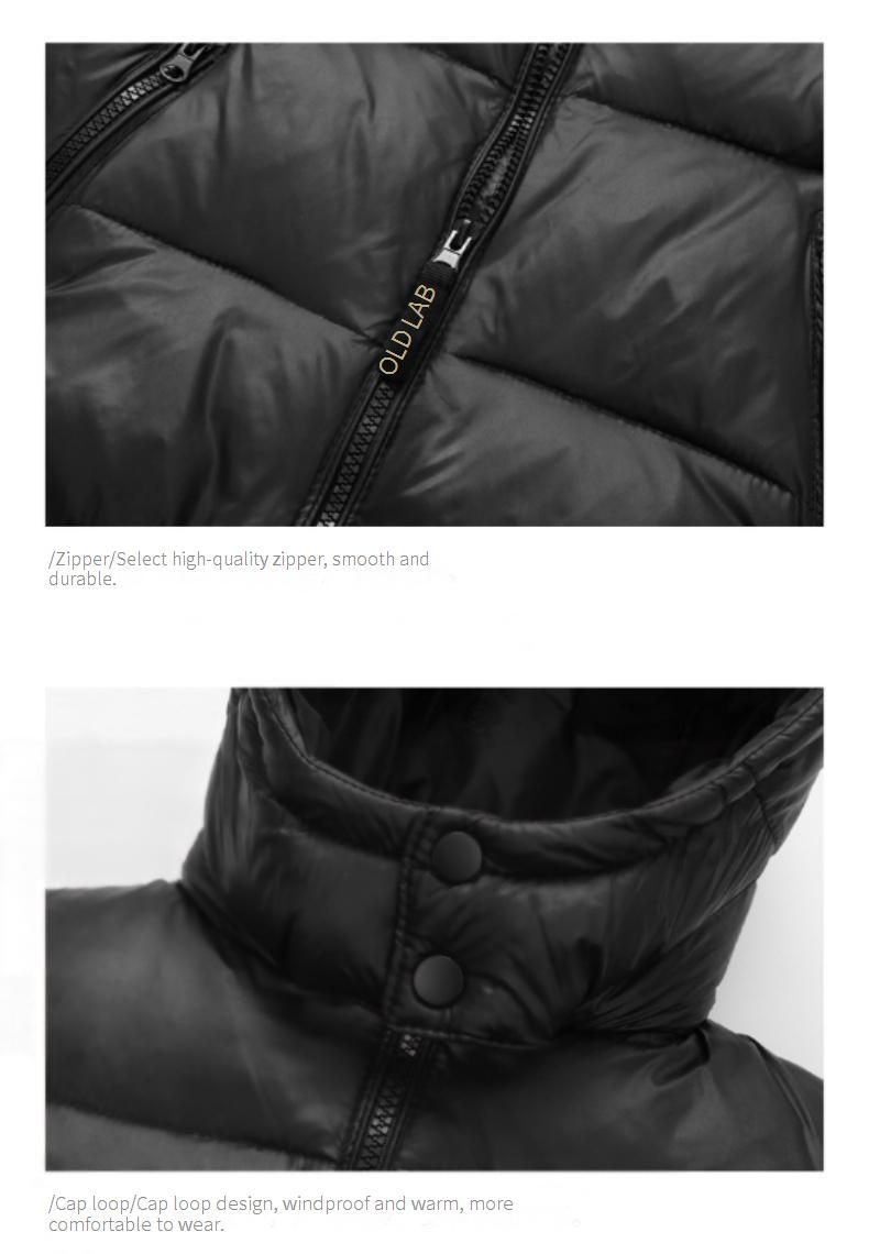 Kids' Thermal Winter Jacket With Feather-Like Insulation - Lightweight, Warm & Stylish Unisex Outerwear For Boys & Girls (Black/New Black/Cream)_voghion.com