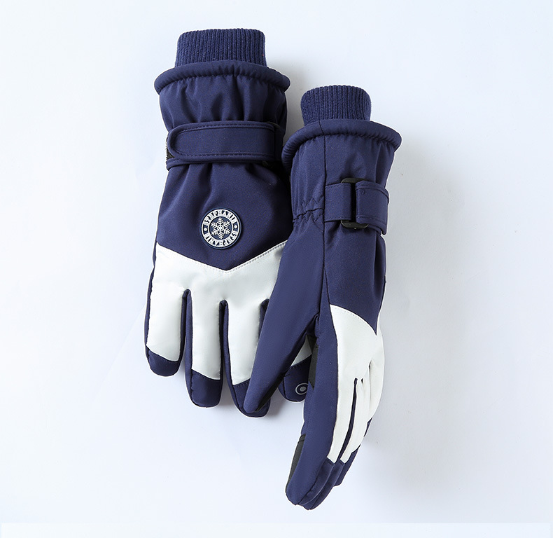 Ski gloves men's autumn and winter outdoor cycling anti-cold anti-splashing anti-slip plus velvet thickened touch screen warm gloves for women_voghion.com