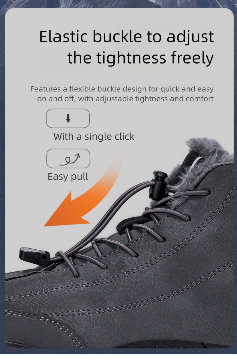 Cross-Border Factory Direct Sale Winter Fleece-Lined Warm Cold-Resistant For Men And Women Mid-Cut Snow Boots Couple_voghion.com