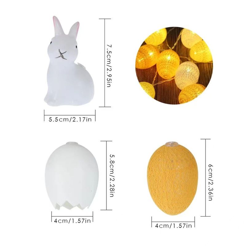 Easter Cracked Egg Light String Led Egg Colored Light Flashing Light String Light Christmas Birthday Party Decoration Light_voghion.com