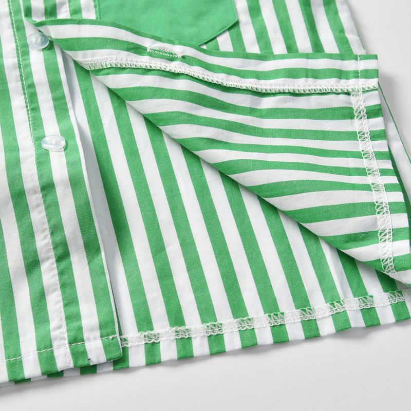 Set di due pezzi per bambini primaverili e autunnali, per bambini, per Natale, con stampa a righe, papillon stampato_voghion.com