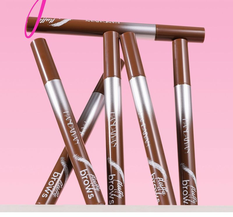 HANDAIYAN 4-Color Wild Eyebrow Pen – Wasserfester, lang anhaltender flüssiger Augenbrauenstift mit natürlichem, haarähnlichem Finish_voghion.com