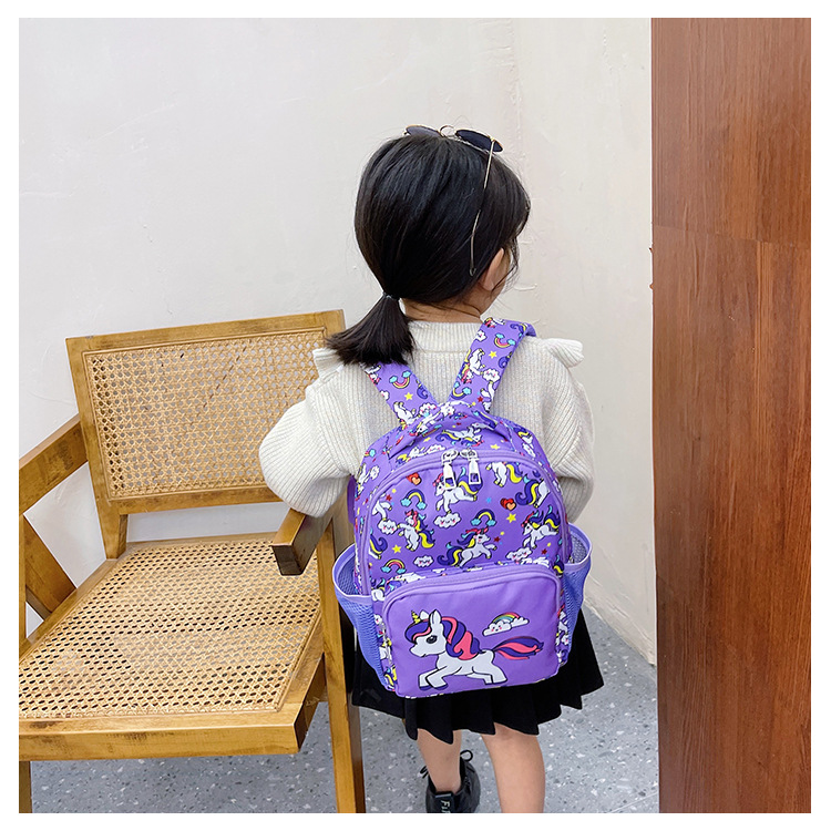 Borsa per libri antispruzzo per scuola materna con stampa carina di cartoni animati per bambini, zaino leggero per ridurre il peso_voghion.com