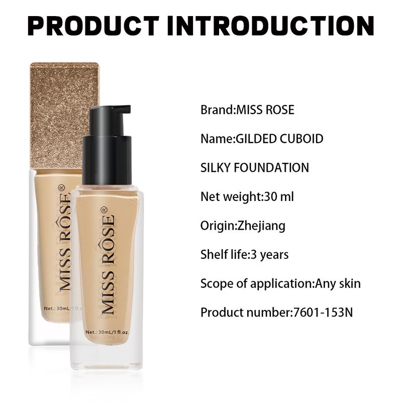 Makeup Long Lasting Waterproof Non Smearing Liquid Foundation Light Natural Clear Sweat Proof Oil Control Concealer Foundation_voghion.com