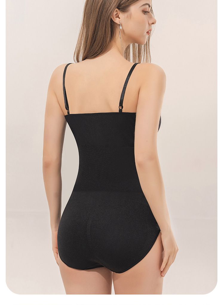 Gorset damski modelujący brzuch, modelujący pośladki po porodzie, bezszwowa bielizna modelująca, jednoczęściowy, modelujący brzuch_voghion.com