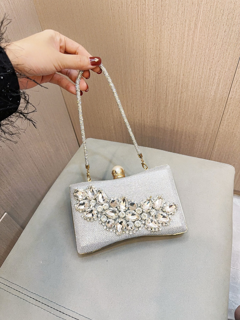 Sac à main en verre et diamant pour robe KTV de célébrité de mariage, sac de soirée et de Banquet, nouvelle collection_voghion.com