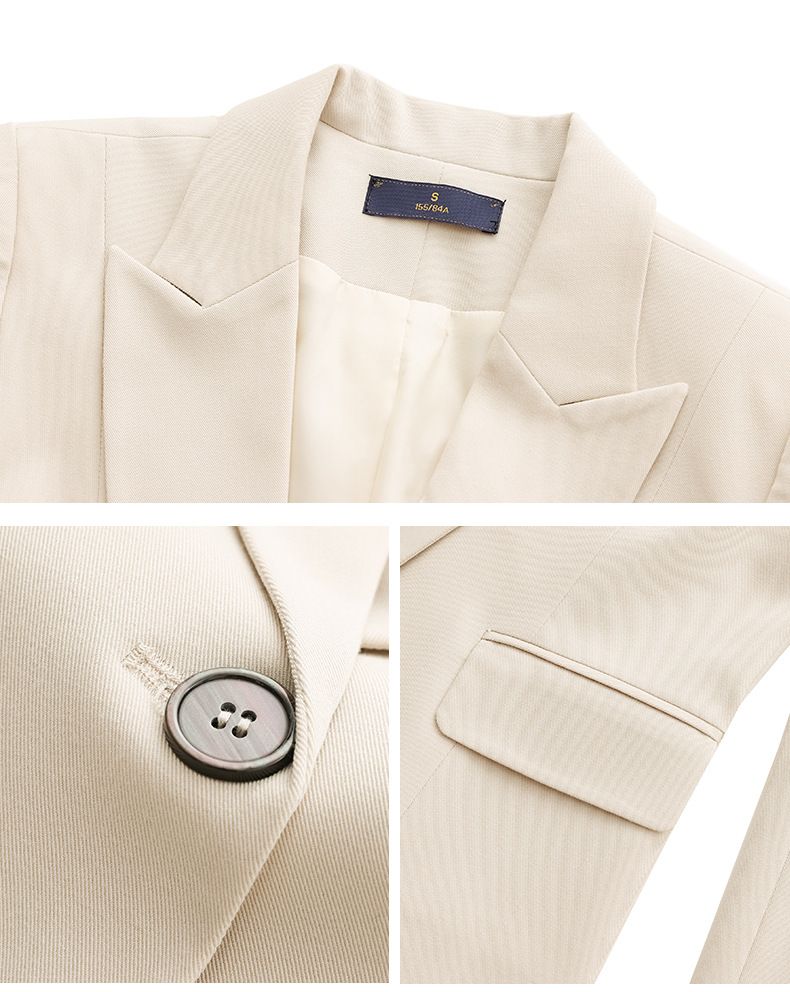 Apricot Weste Hosen Drei-Stück Set Für Frauen 2025 Neue Herbst Professionelle Elegante Göttin Stil Anzug_voghion.com