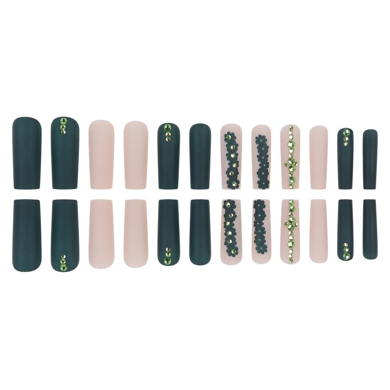 Elegant Press-On Nails Set - Long Matte Fake Nails With Glue & Gel Pads, Trendy Ins Style, Reusable & Lightweight For Daily Wear_voghion.com