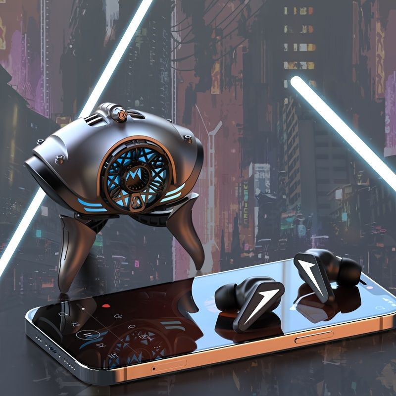 Mecha Draadloze Gaming Oordopjes HiFi Stereo In-Ear Hoofdtelefoon Headset met Lage Latency en Microfoon Ruisonderdrukking_voghion.com