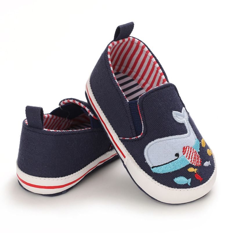 Mother & Kids Spring and autumn 0-1 year old baby cartoon canvas shoes_voghion.com