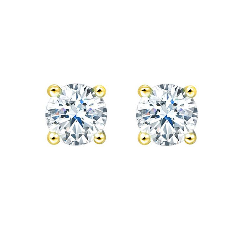 S Sterg Sier Four Claw 10mm Zircone Intarsiato Orecchini Alta Qualità Commercio Estero Transfrontaliero All'ingrosso Flash Ear Gioielli_voghion.com