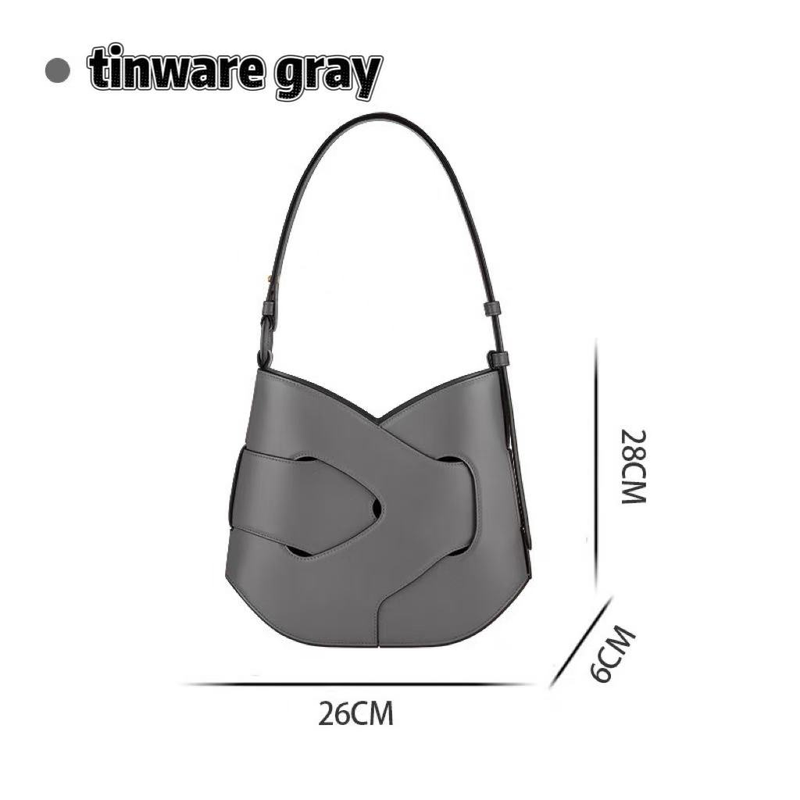 Braided Knot French Niche Genuine Leather Shoulder Messenger European And American Style Women's Bag_voghion.com