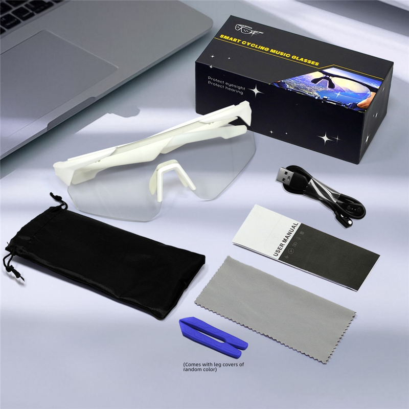 TROZUM QY-Pro2 Smart Sports Sunglasses For Cycling, Bluetooth Calling, UV Protection, Anti-Glare, Lightweight & Durable_voghion.com