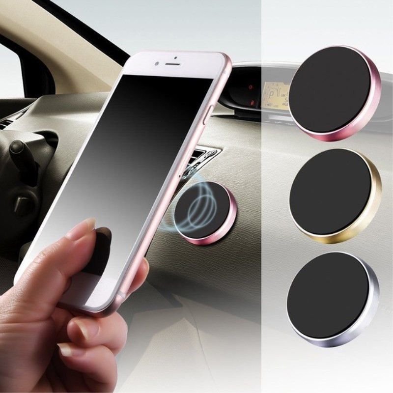 Mini Serbestçe Takılabilir Metal Araba Tutucu Çok Amaçlı Mıknatıslı Manyetik Telefon Navigasyon Standı_voghion.com